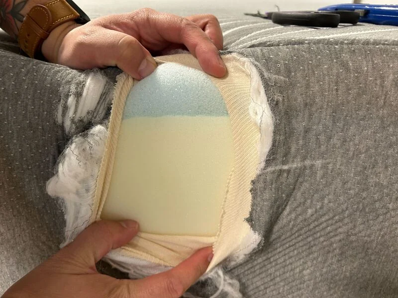 A closer look at the Siena's layers.