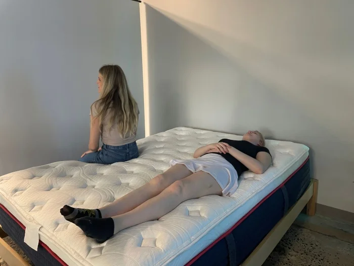 our testers prepare for the wolf mattress review