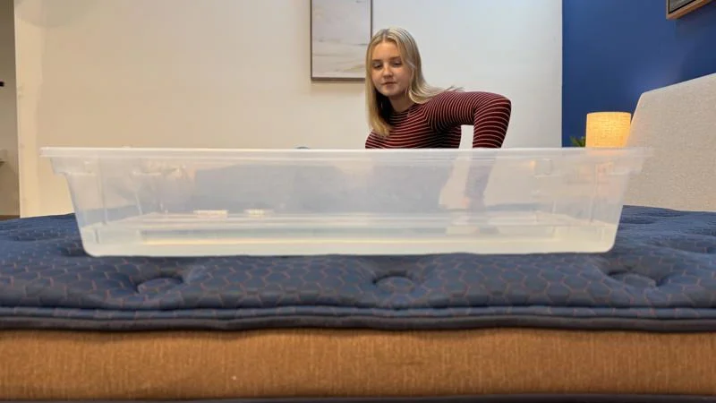 Ripple test on the Brooklyn Bedding Aurora Luxe mattress