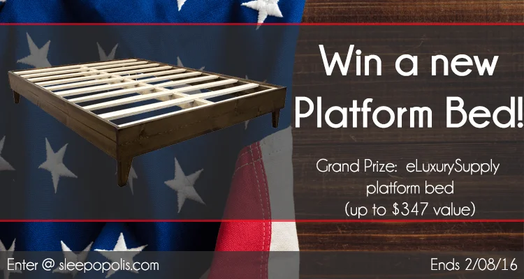 eLuxurySupply Platform Bed Giveaway