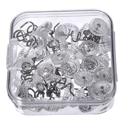 Sumind Clear Twist Pins for Bed Skirts