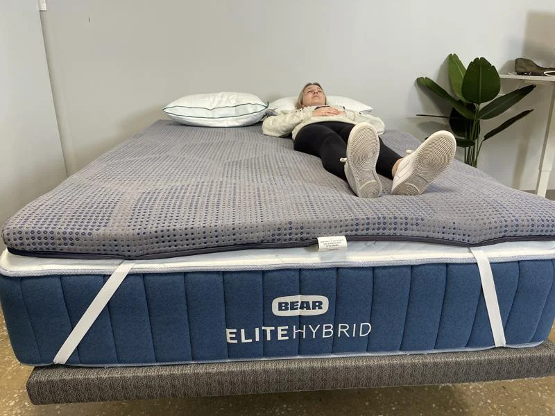 Back-Sleeping on a Brooklyn Bedding Copperflex 201 Mattress Topper