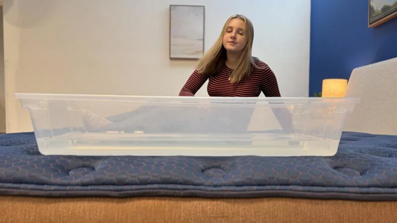 Ripple test on the Brooklyn Bedding Aurora Luxe mattress