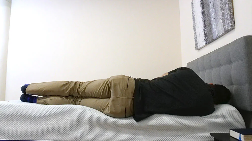 Side sleeping on the Amerisleep AS5 mattress 