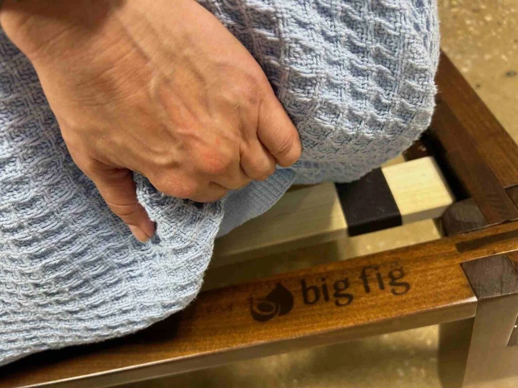 Bottom rail of a Big Fig Platform Bed