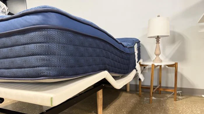 Brooklyn Bedding Signature Hybrid Mattress on an adjustable bed
