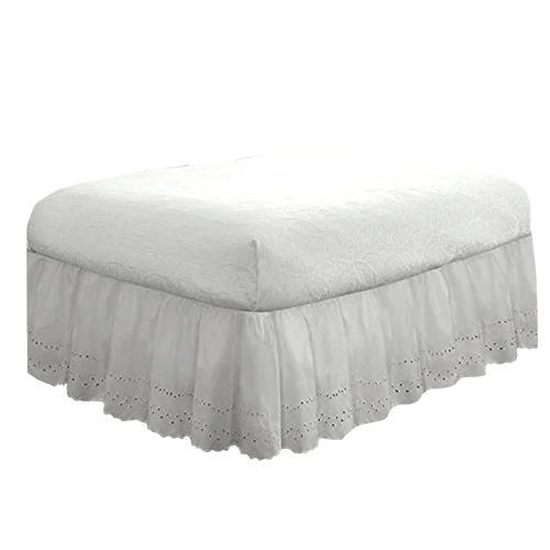 Fresh Ideas Bedding Eyelet Ruffled Bedskirt
