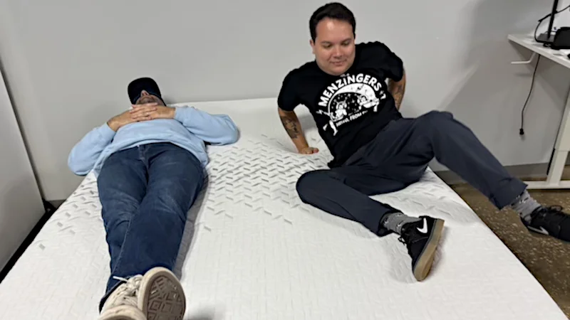 Partner test for motion isolation on the Nectar Premier mattress