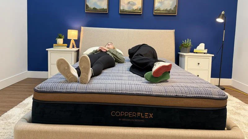 Partner test on the Brooklyn Bedding CopperFlex Mattress