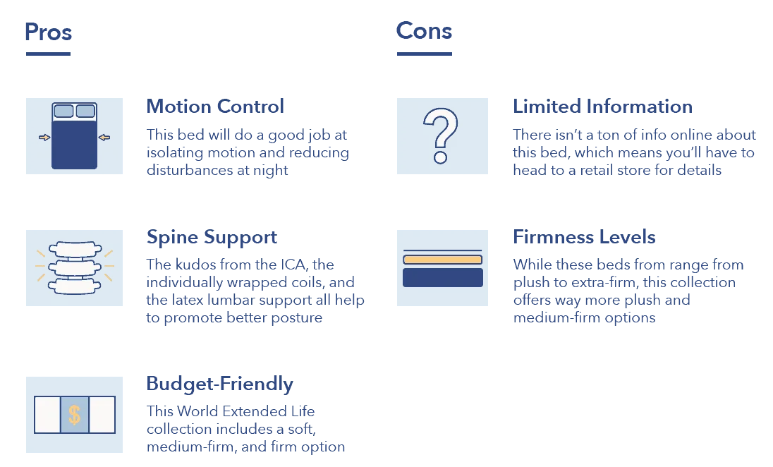 Pros and cons of King Koil