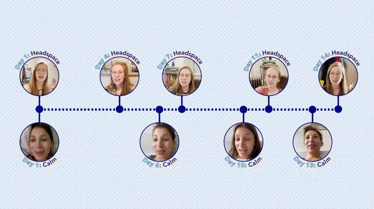 Zoë and Madison testing out the apps!