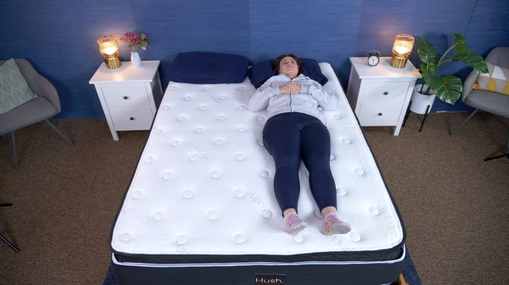 Amelia doing the Rest Test on the Hush Arctic Luxe.