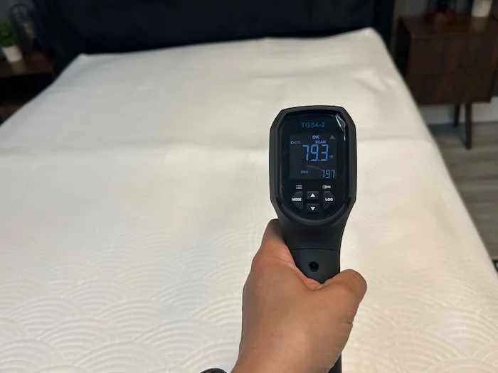 viscosoft cooling topper cooling test after