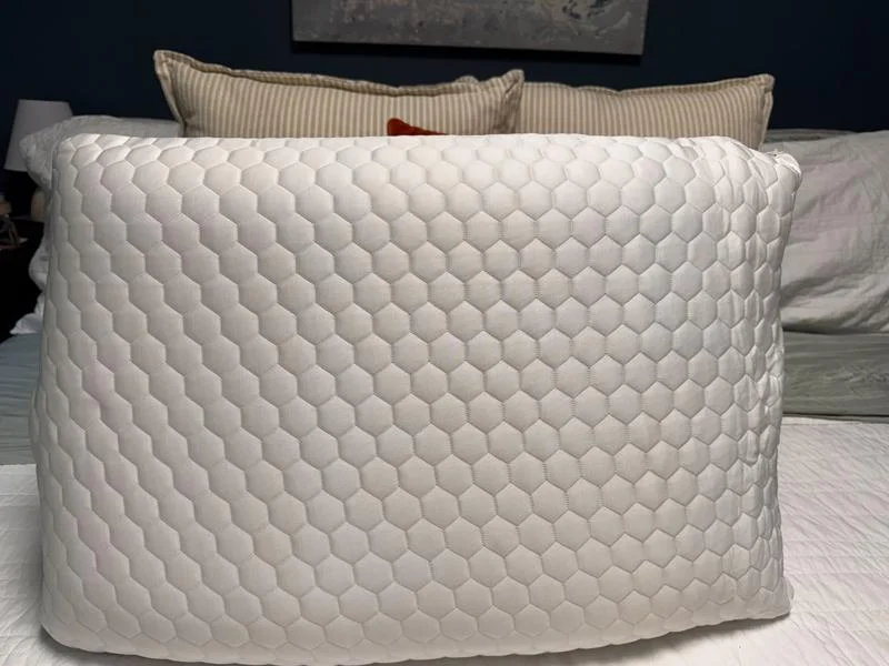 A brand new Helix GlacioTex Cooling Memory Foam Pillow