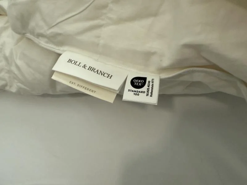 Tag on a Boll & Branch Down Duvet Insert