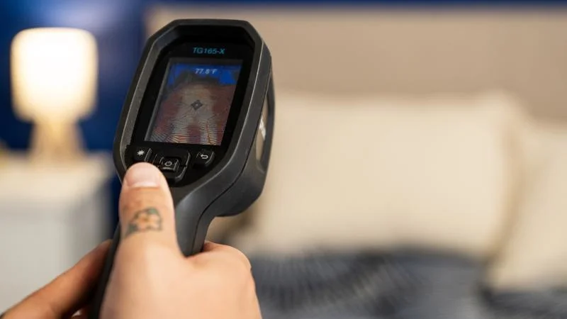 Thermal reading of the Serta Perfect Sleeper X Mattress after being rested on