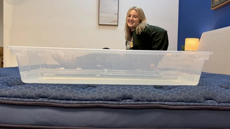 Ripple test on the Brooklyn Bedding Signature Hybrid Mattress