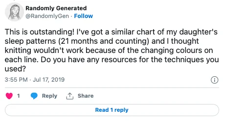 Knit Blanket Tweet 4