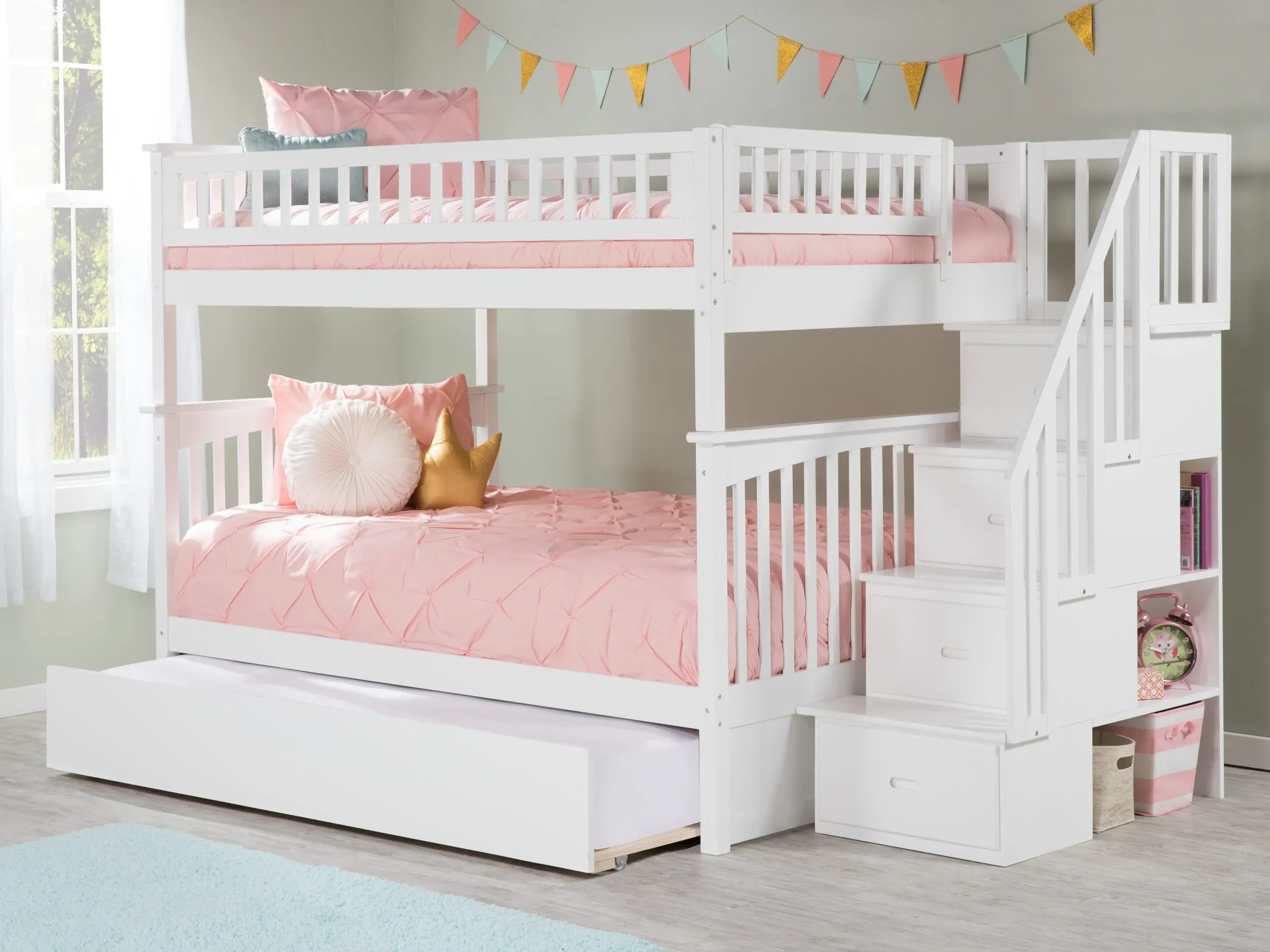 AFI Furnishings Columbia Staircase Bunk Bed