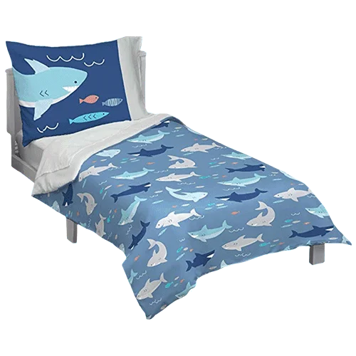 Everything Kids 4-Piece Toddler Bedding Set, Dinosaurs