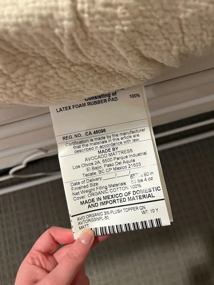 Avocado Topper Materials