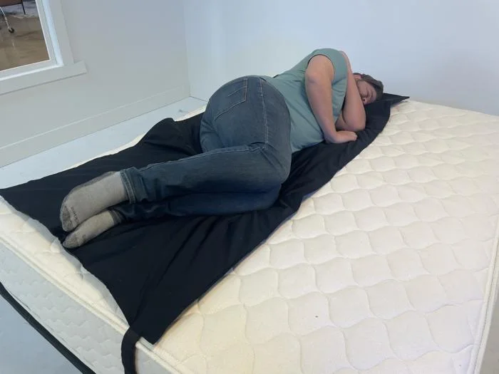 Generating a side-sleeping pressure map of the WinkBed EcoCloud Hybrid Mattress