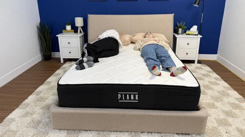 Partner test on the Brooklyn Bedding Plank Firm Luxe Mattress