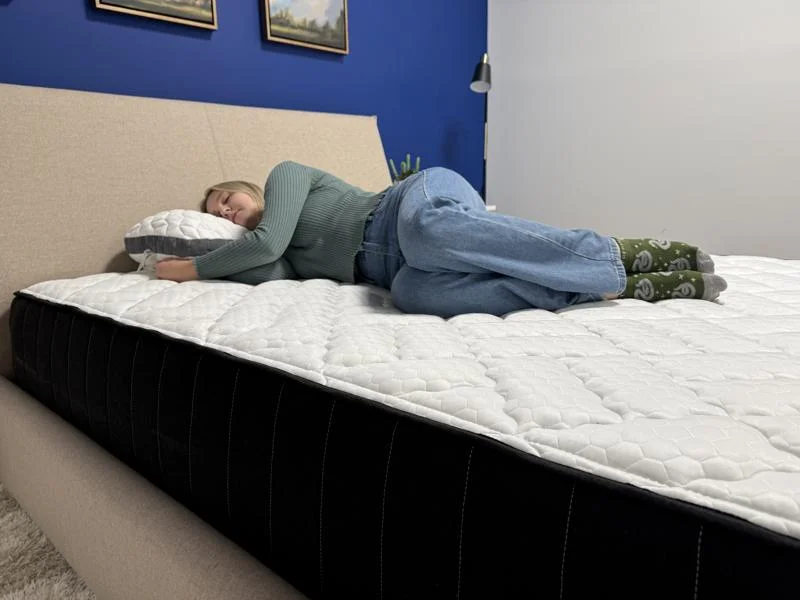 Side-sleeping on the Titan Plus Core Mattress