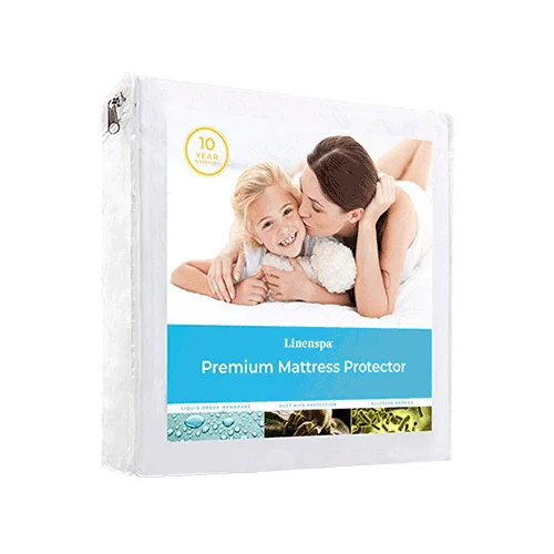 LINENSPA Premium Smooth Fabric Mattress Protector