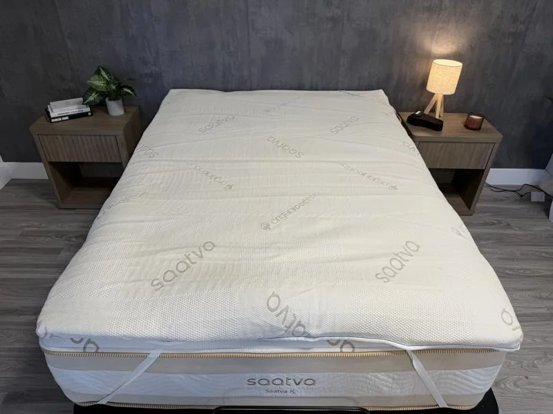 The Saatva Natural Latex Mattress Topper