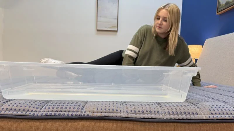 Ripple test on the Brooklyn Bedding CopperFlex Mattress