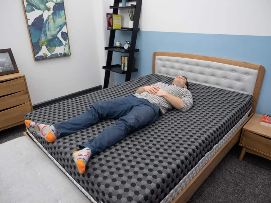 Back sleeping on the Layla firm side