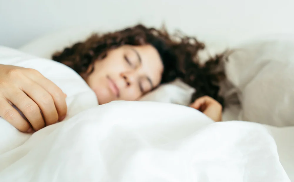 Woman with epilepsy sleeping
