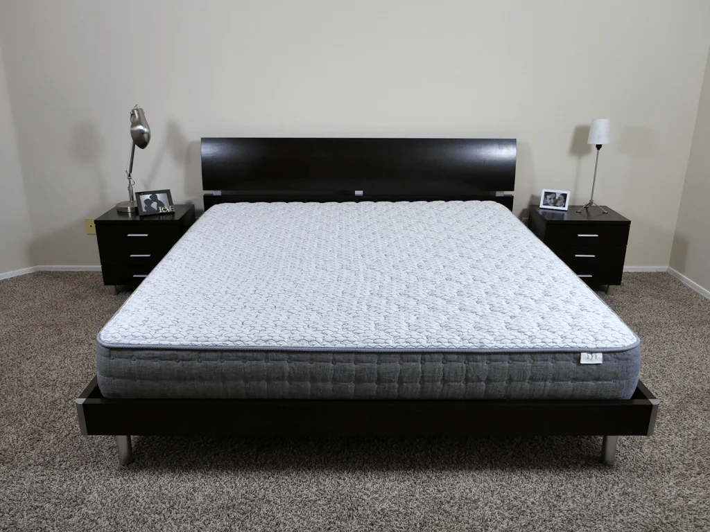 Brentwood Home Sierra mattress, King size, platform bed