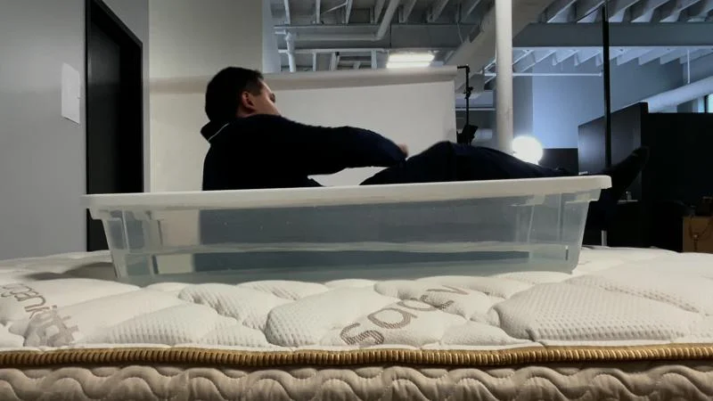 Ripple test on the Saatva Solaire Mattress