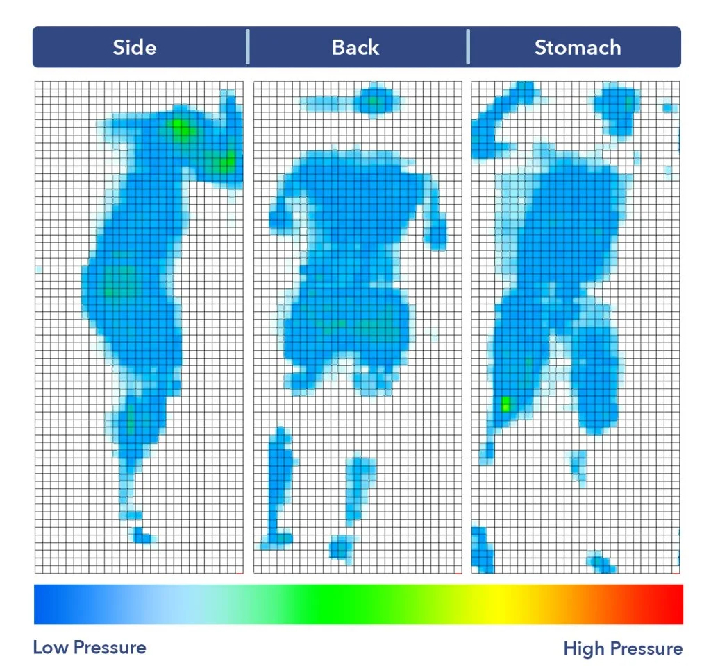 Dreamfoam Elements Latex pressure map