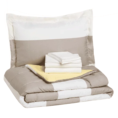 Amazon Basics 7-Piece Microfiber Bed in a Bag