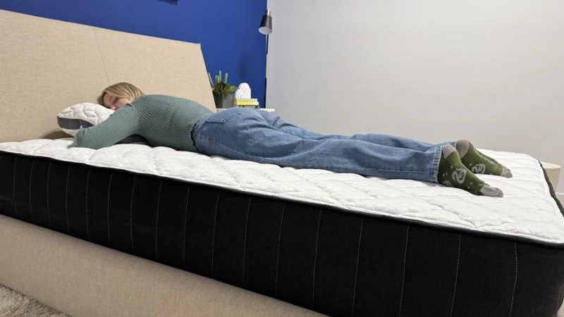 Stomach sleeping on the Titan Plus Core Mattress