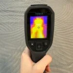 Thermal imaging of the SweetNight CoolNest Mattress after being slept on