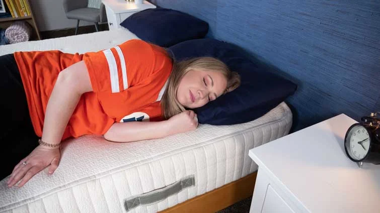 Side Sleeping on the Avocado Eco Organic