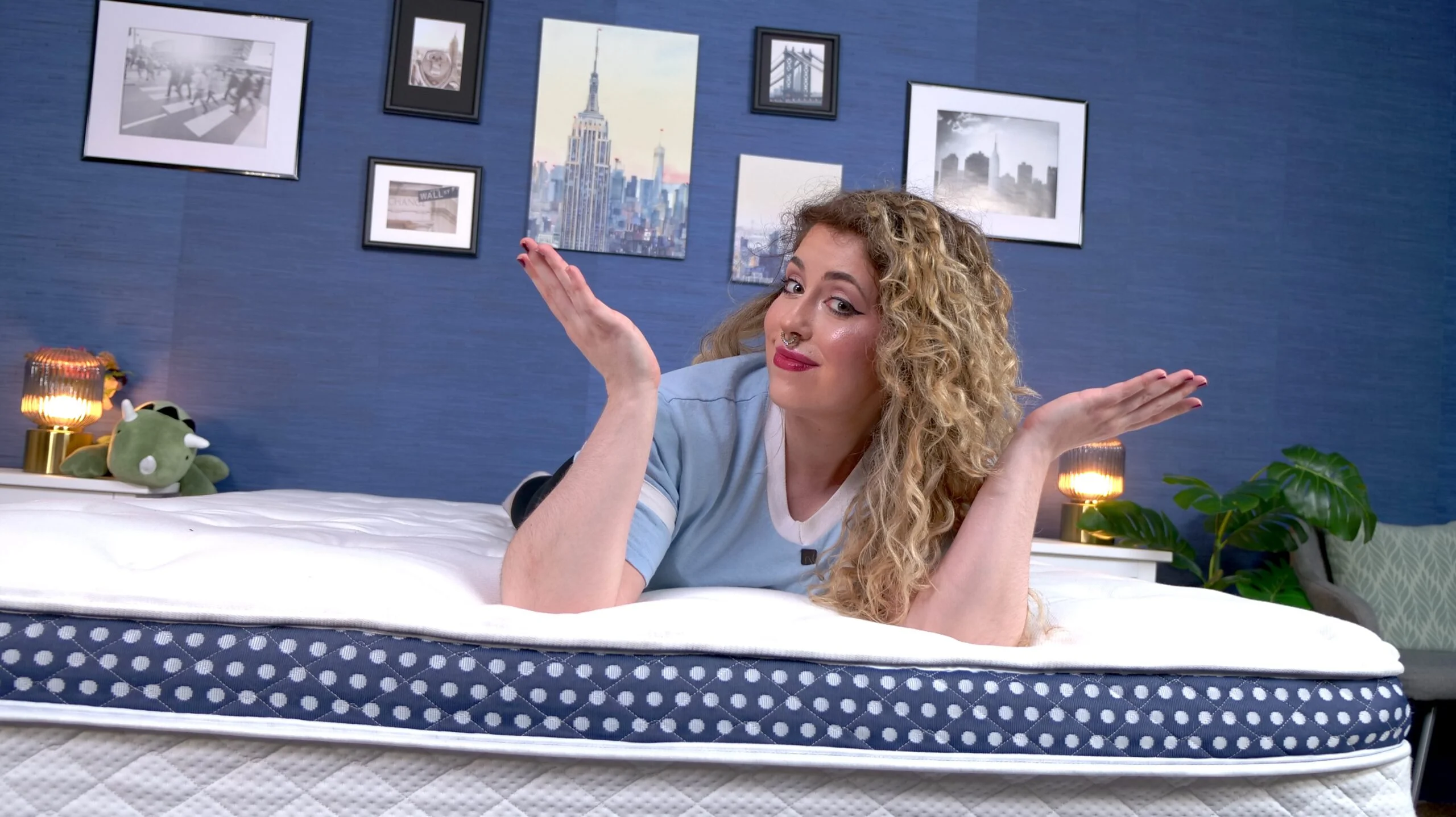 Nichole testing the WinkBed