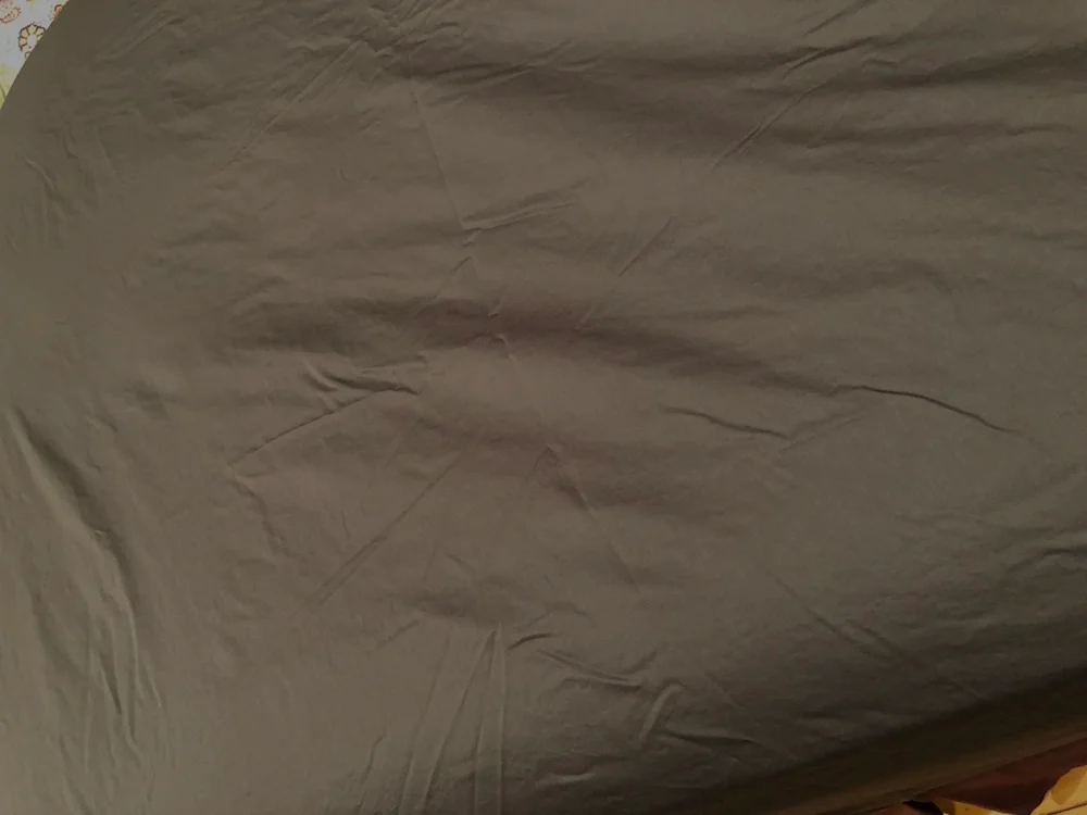 cloudten amora sateen fitted sheet up close