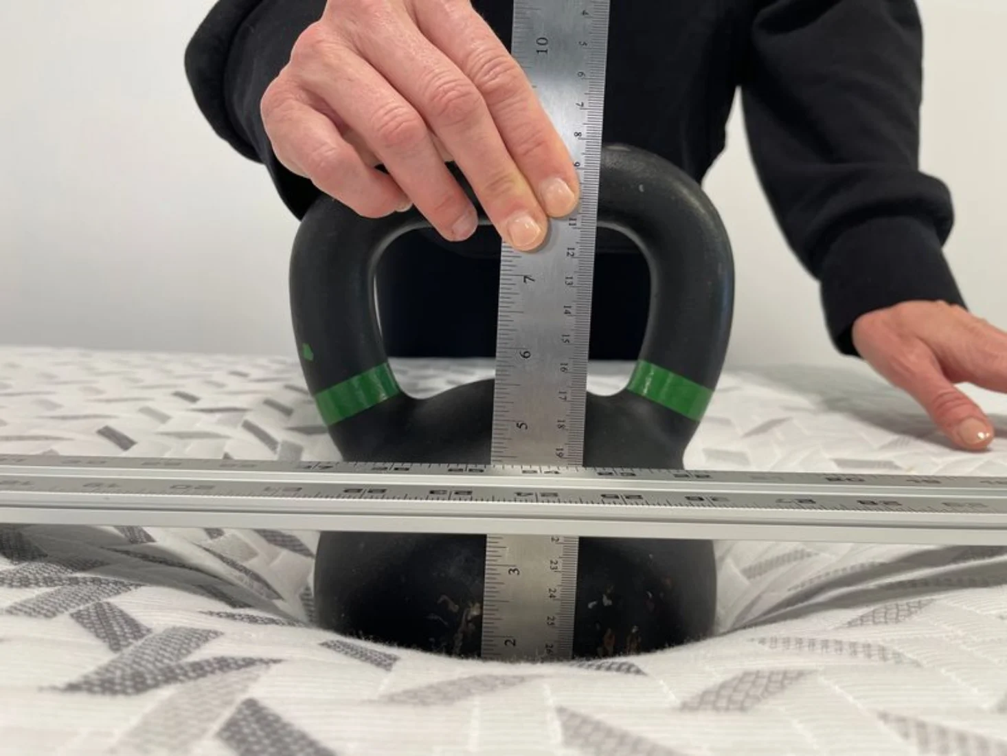 Nectar Classic Memory Foam sinkage Test