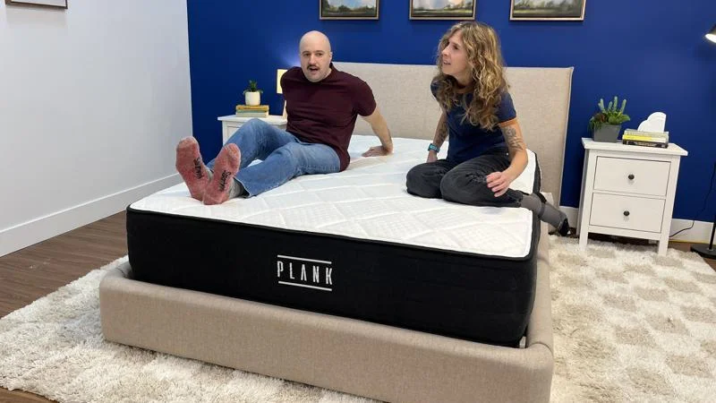 Partner test on the Plank Firm Mattress