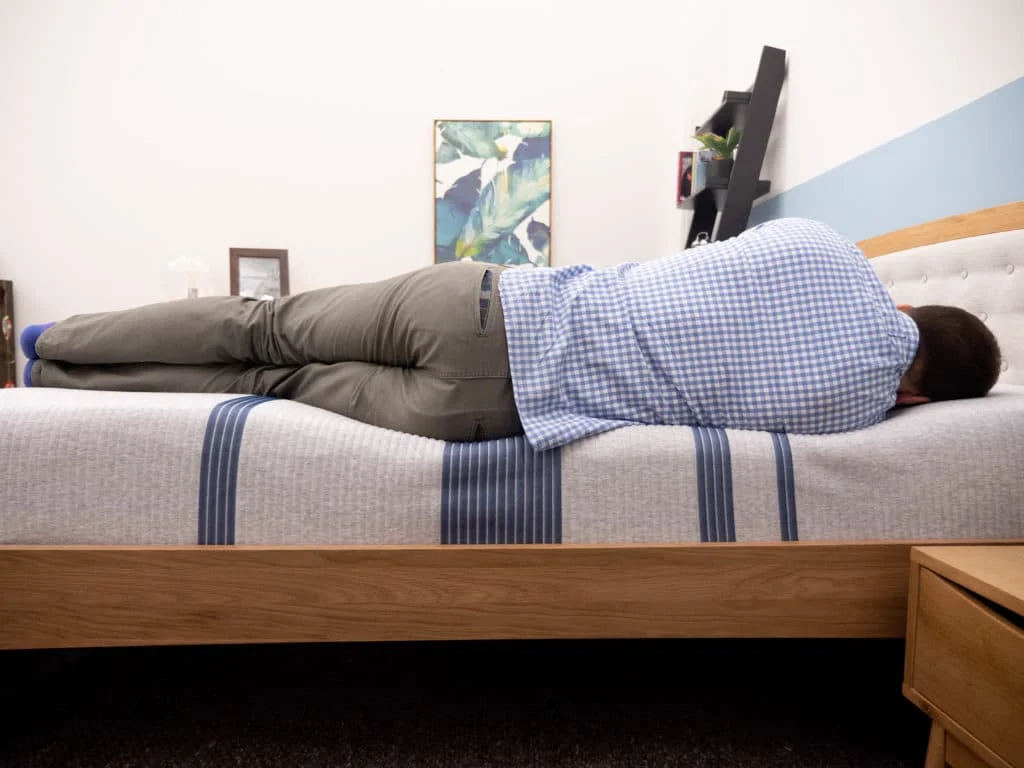 Side sleeping on the Serta iComfort Blue mattress