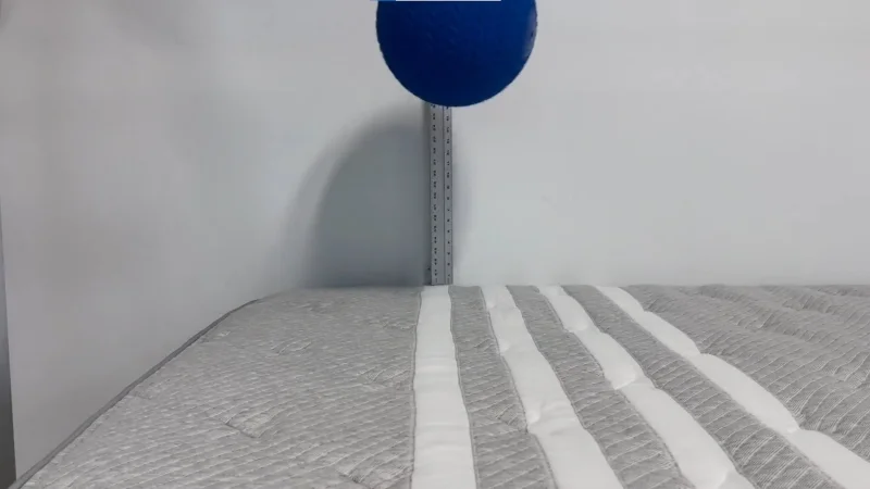 A bounce test on the Leesa Plus Hybrid mattress