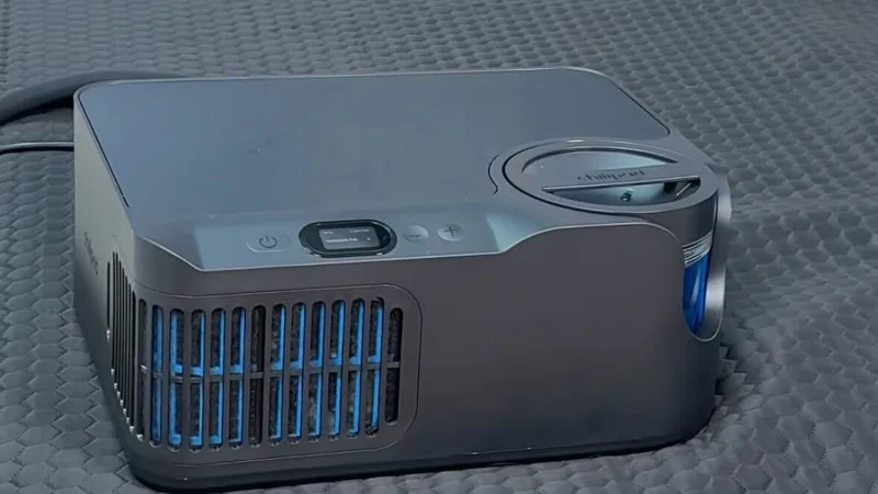 A close looke at the cooling unit for the Chilipad 2.0 mattress topper.