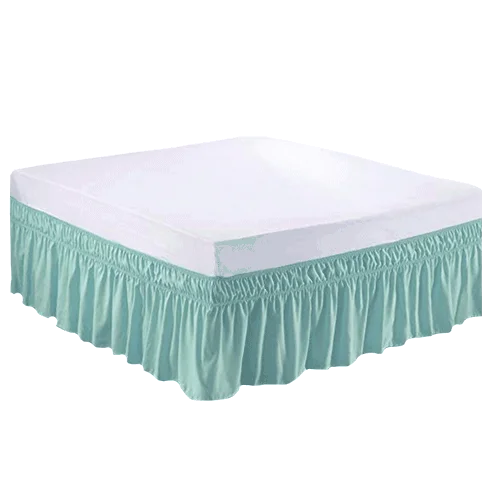 MEILA Wrap-Around Elastic Solid Bed Skirt