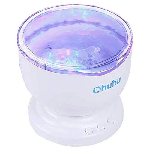 Ohuhu Ocean Wave Night Light Projector and Music Player