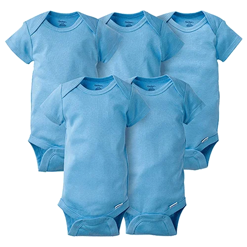 Gerber Baby 5-Pack Solid Onesies